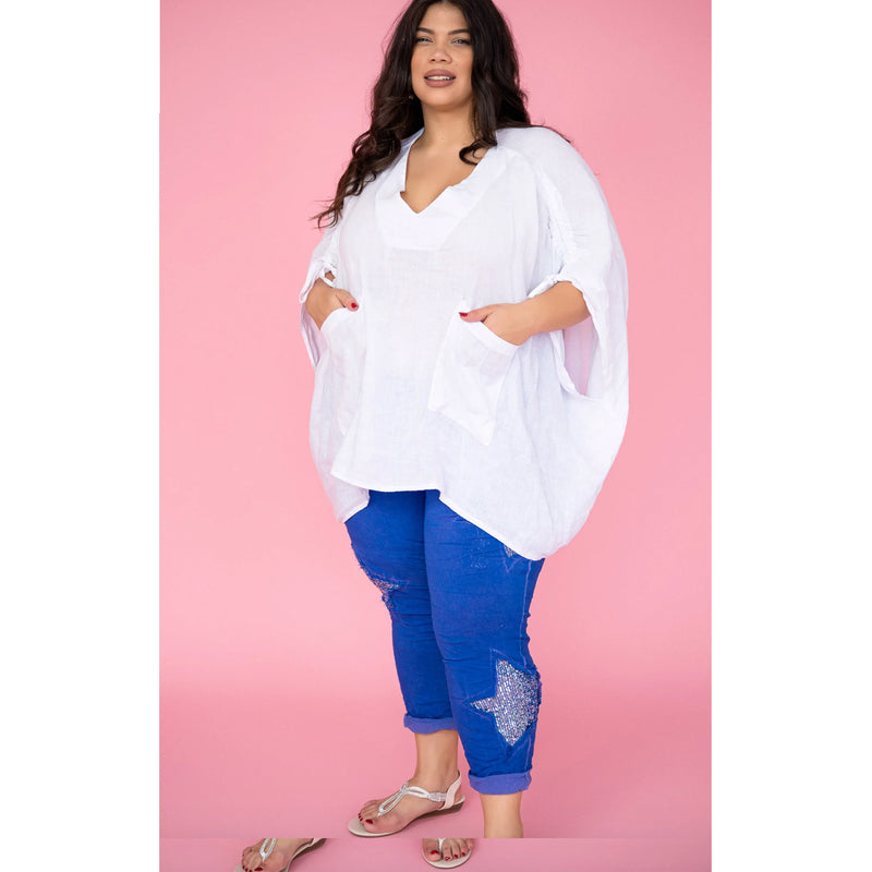 Top Dahlia Oversized Shirt - White