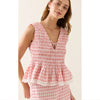 Top Esther Shirred Tank - Pink
