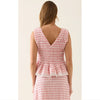 Top Esther Shirred Tank - Pink