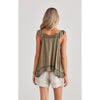 Top Exhale Cami - Olive Dobby