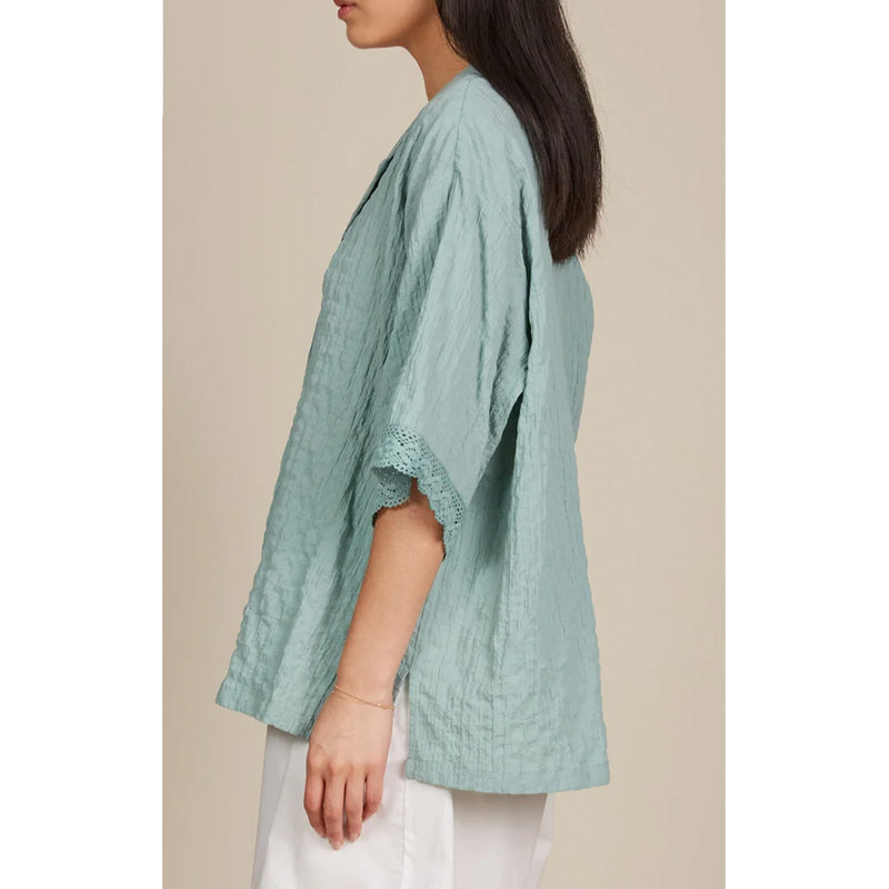 Top Fleur Shirt - Seafoam