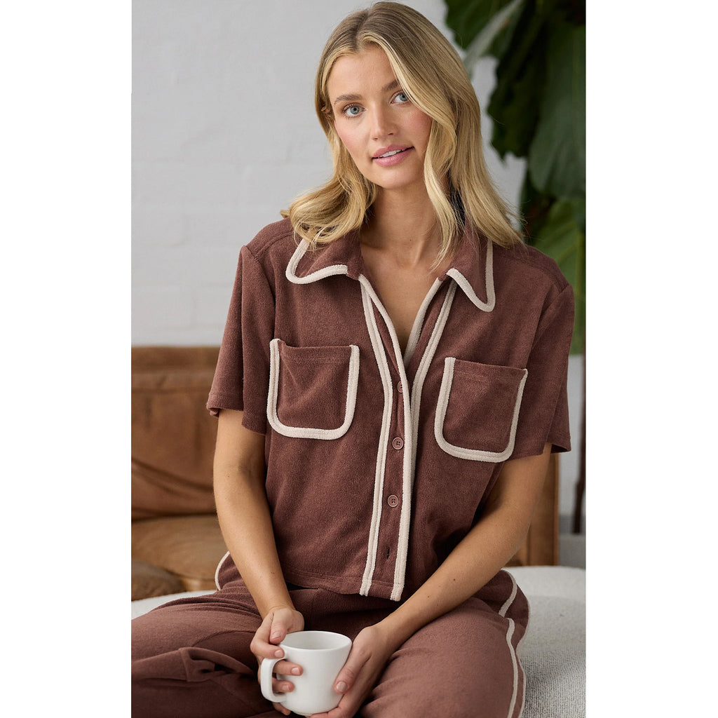Top Floor Plan Shirt - Coffee