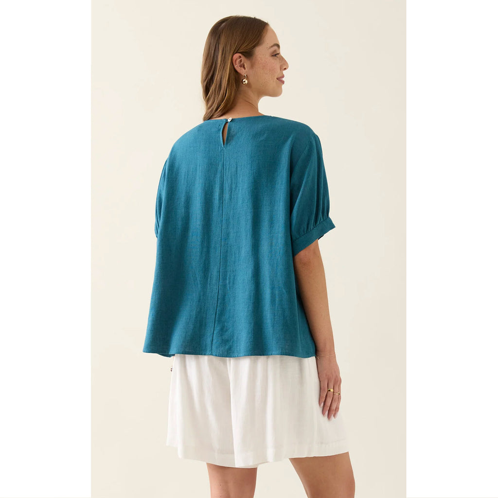 Top Ingrid Pleat - Baltic