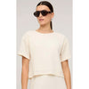 Top Lyric Boxy Crop Tee