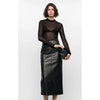 Top Lyric Sleeveless Top Black