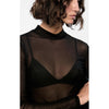 Top Lyric Sleeveless Top Black