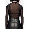 Top Lyric Sleeveless Top Black