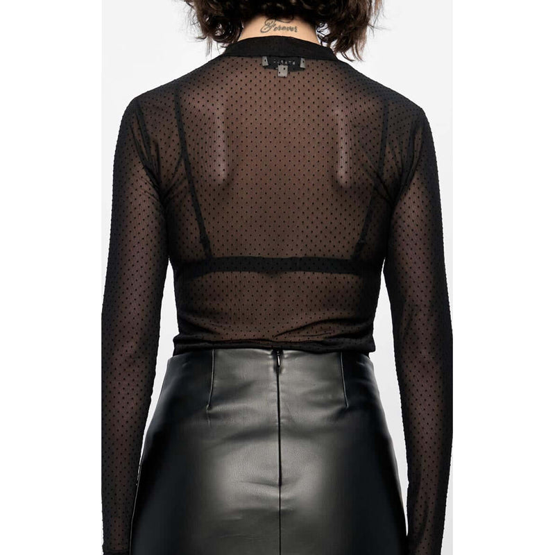 Top Lyric Sleeveless Top Black