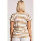 Top Margherita Stripe Tshirt - Camel
