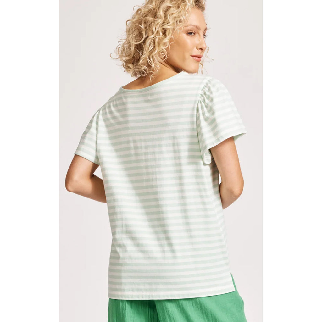 Top Margherita Stripe Tshirt - Mint