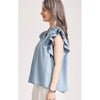 Top Melenia Denim Frill - Denim