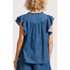 Top Melenia Denim Frill - Indigo