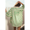 Top Monte Carlo Stripe Shirt - Green