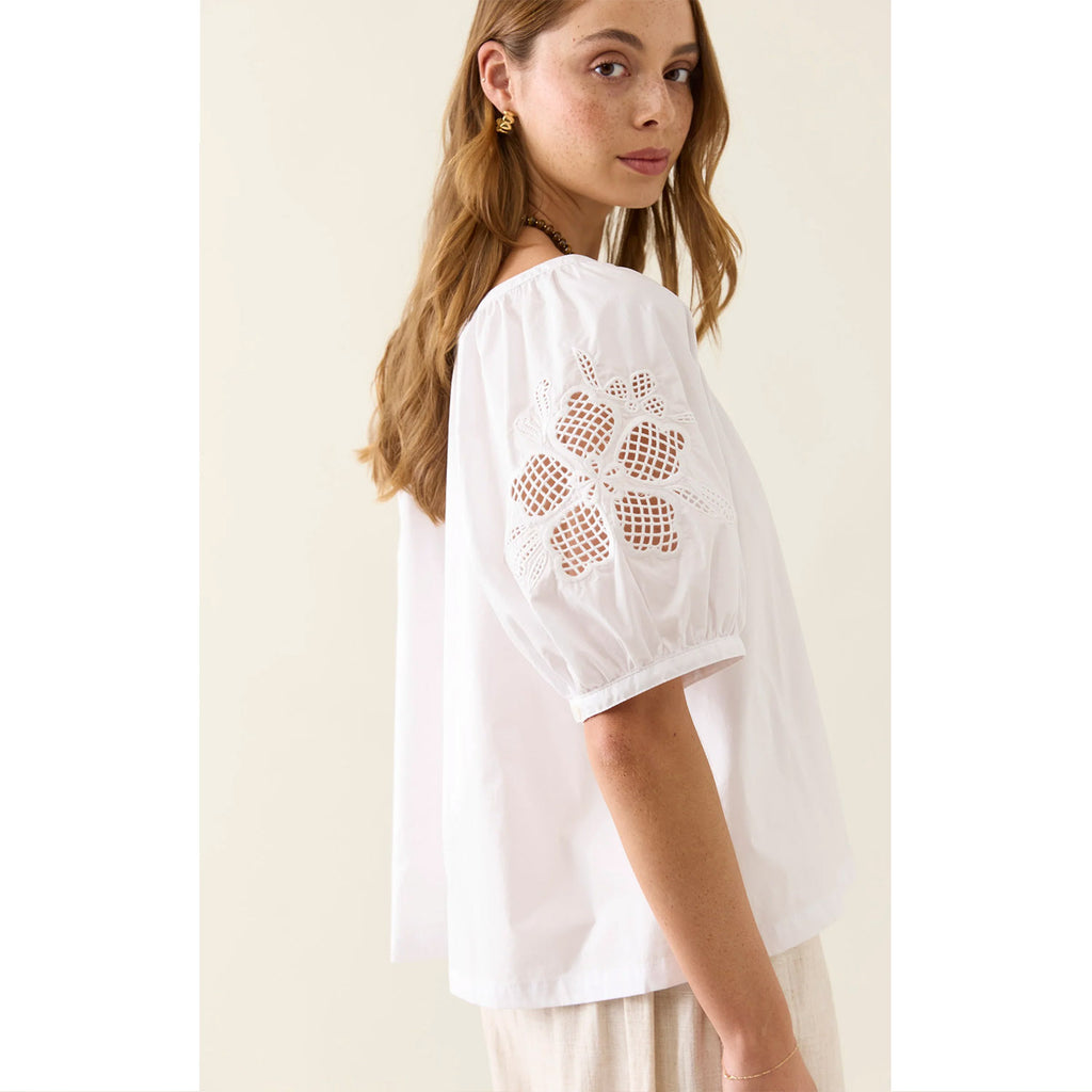 Top Nilsa Button - Lotus