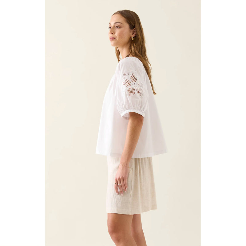 Top Nilsa Button - Lotus