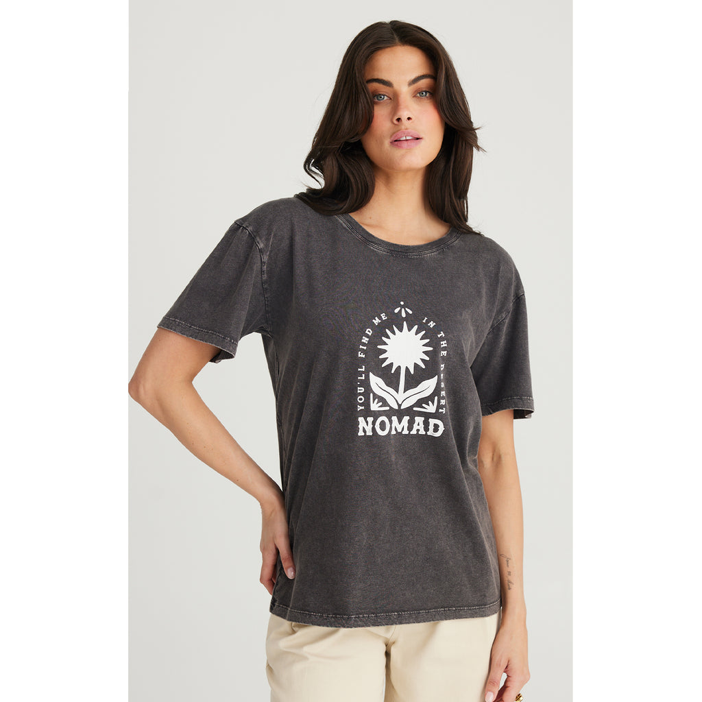 Top Nomad Tee - Charcoal