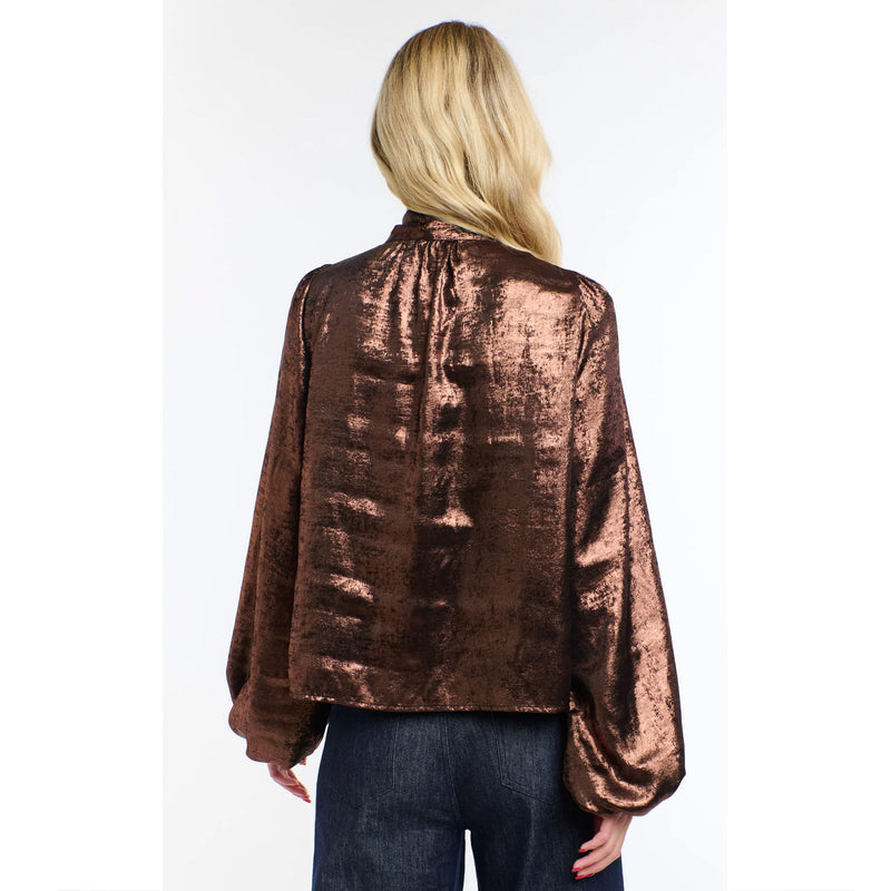 Top Pussy Bow - Copper