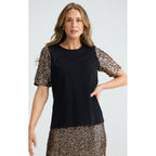 Top Ritz Tee - Bronze Sequin