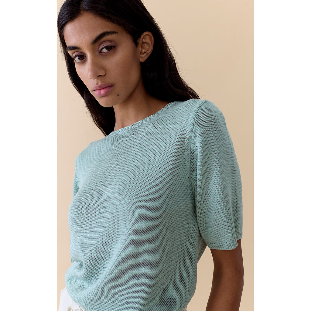 Top Summer Tee - Duck egg