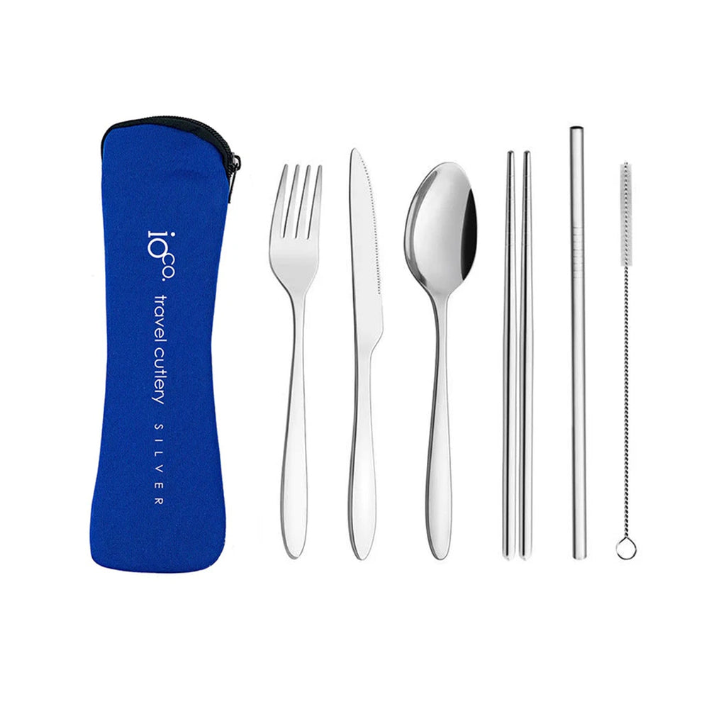 Travel Cutlery Set Neoprene Case - Assorted