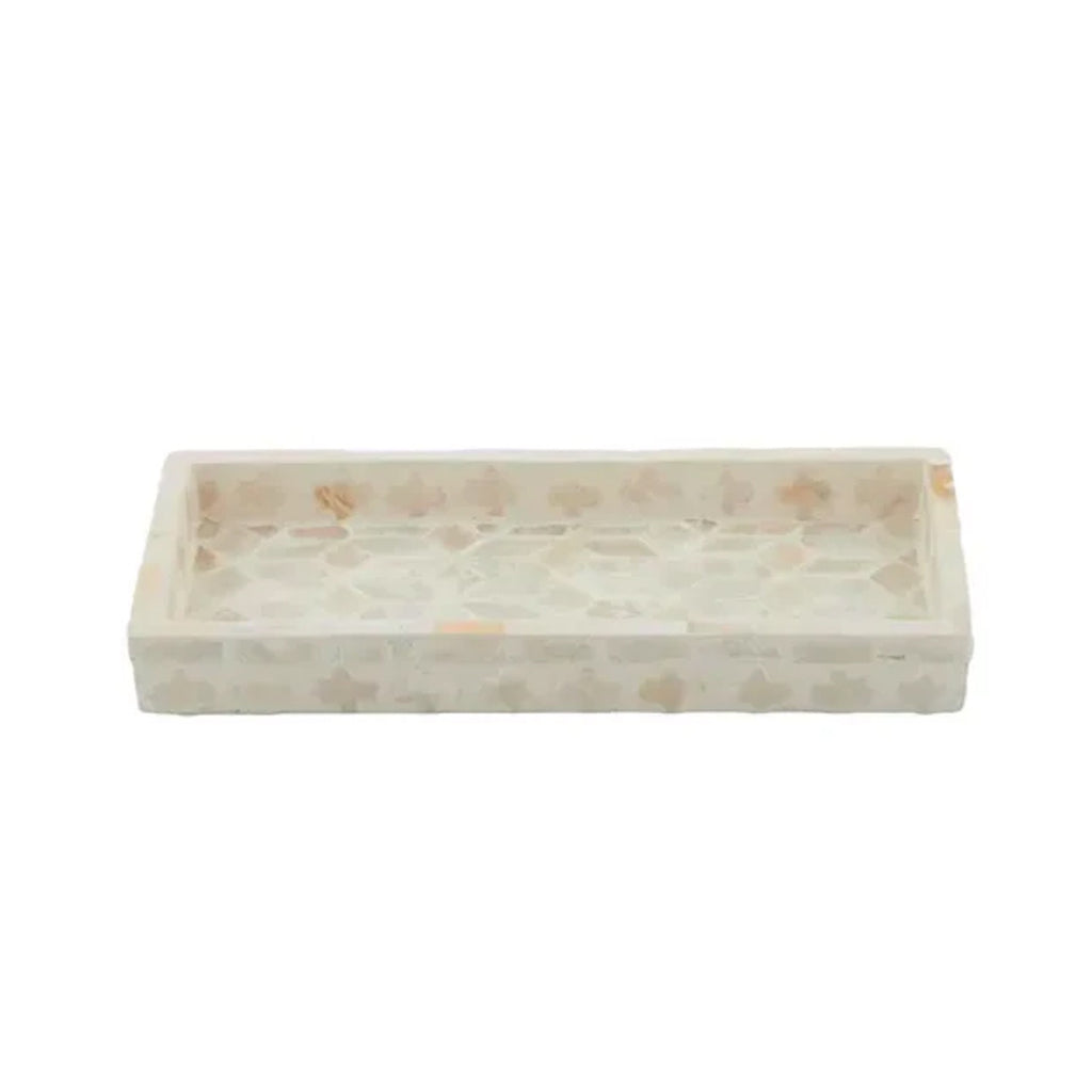 Tray Belle Inlay 10x25cm Ivory
