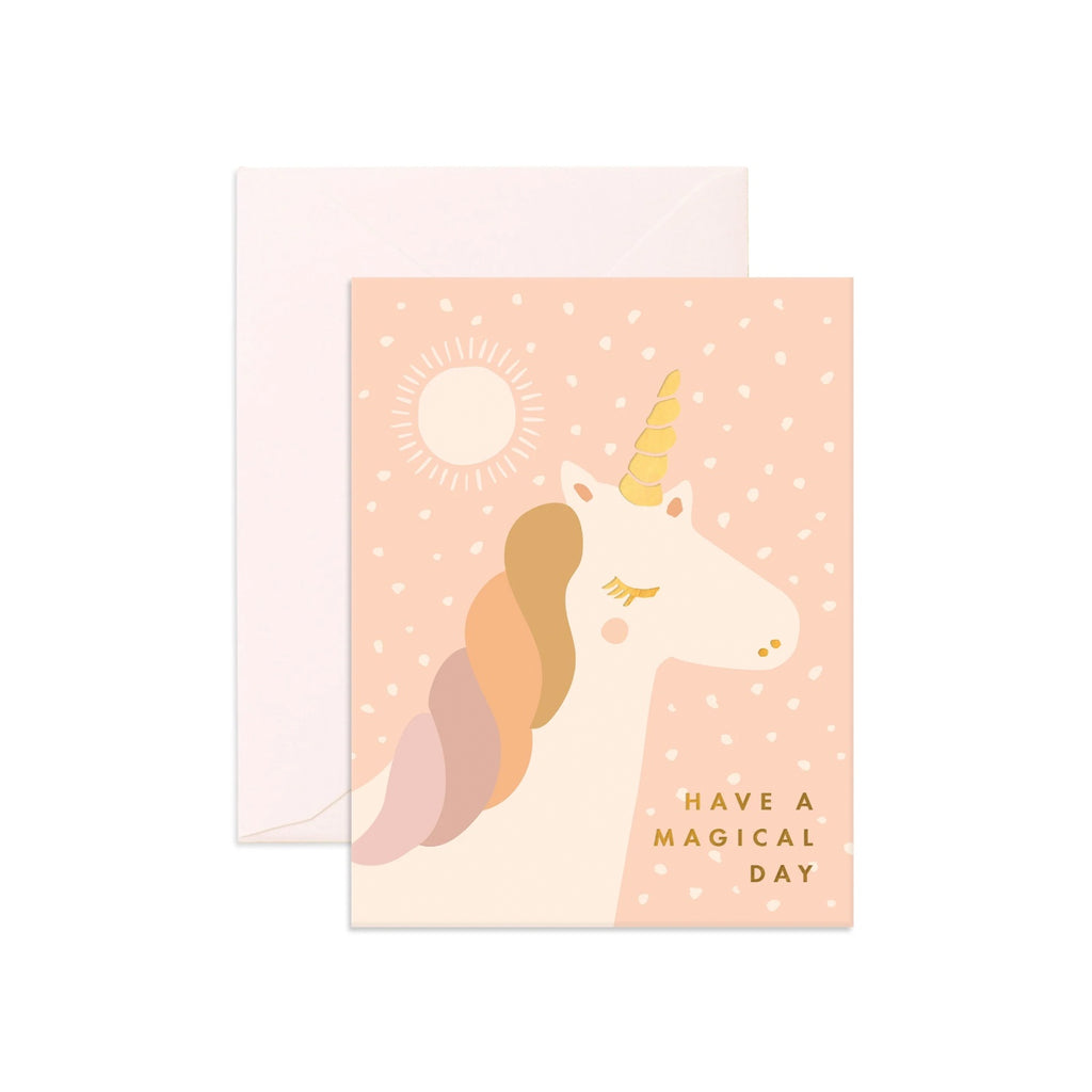 Card Magical Unicorn Pink