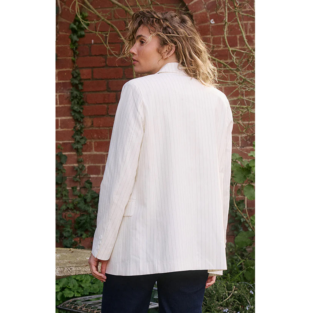 Jacket Varli Stripe - White