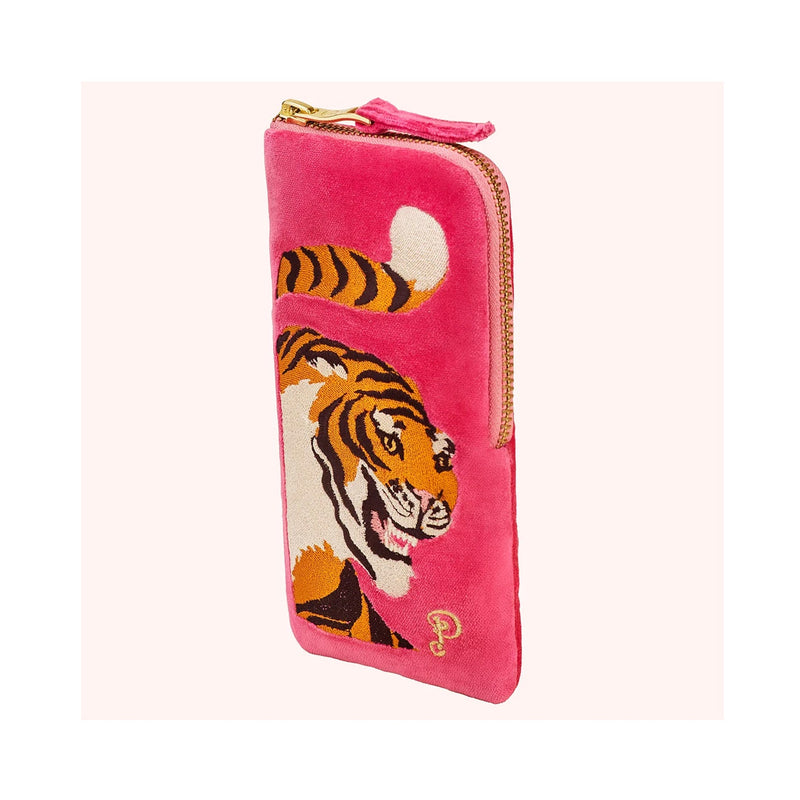 Sunglasses Pouch Velvet - Thrill Of The Tiger