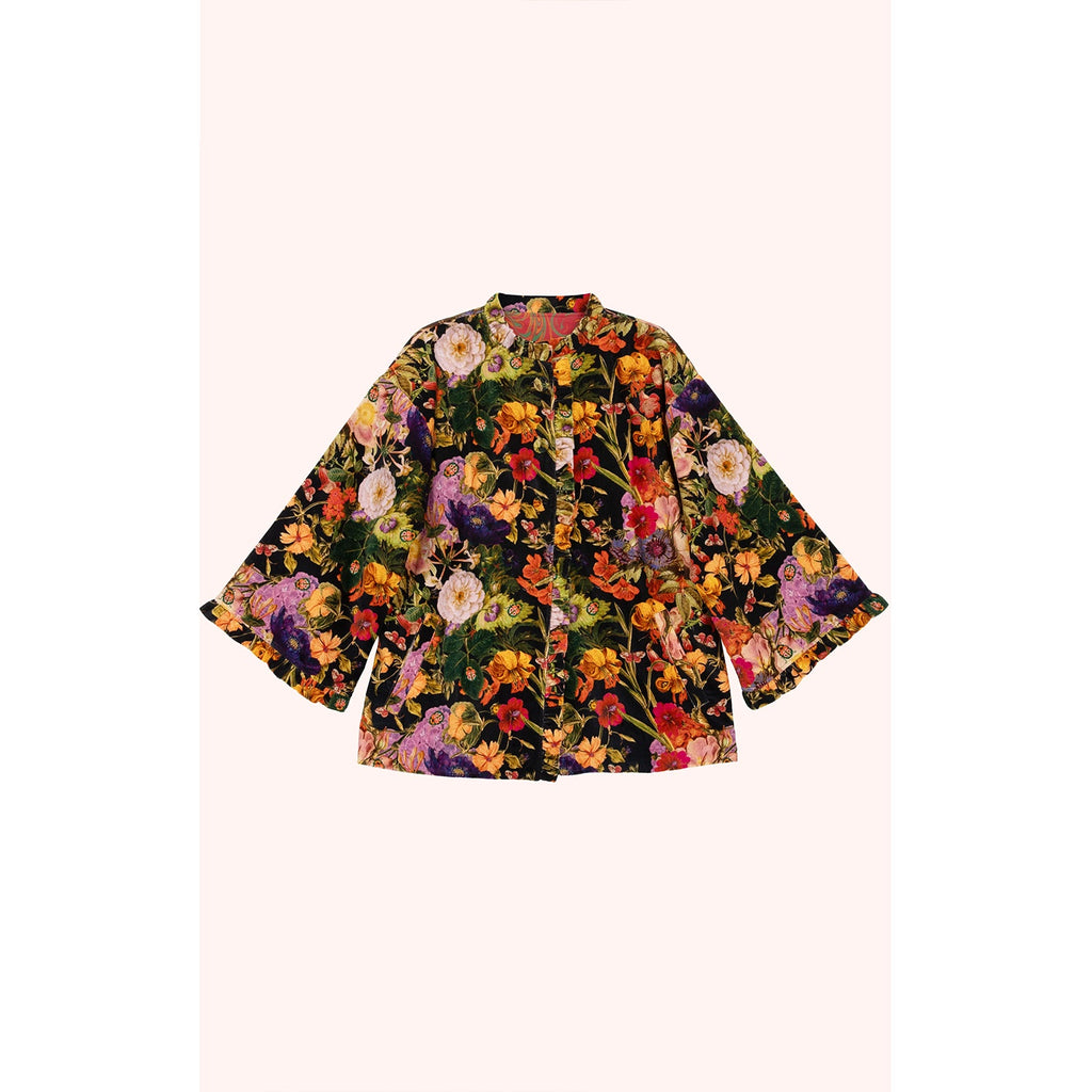 Jacket Velvet - Midnight Posy