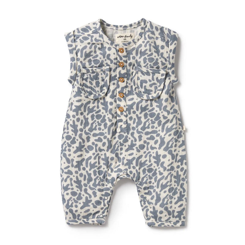 Growsuit Crinkle - Blue Coral