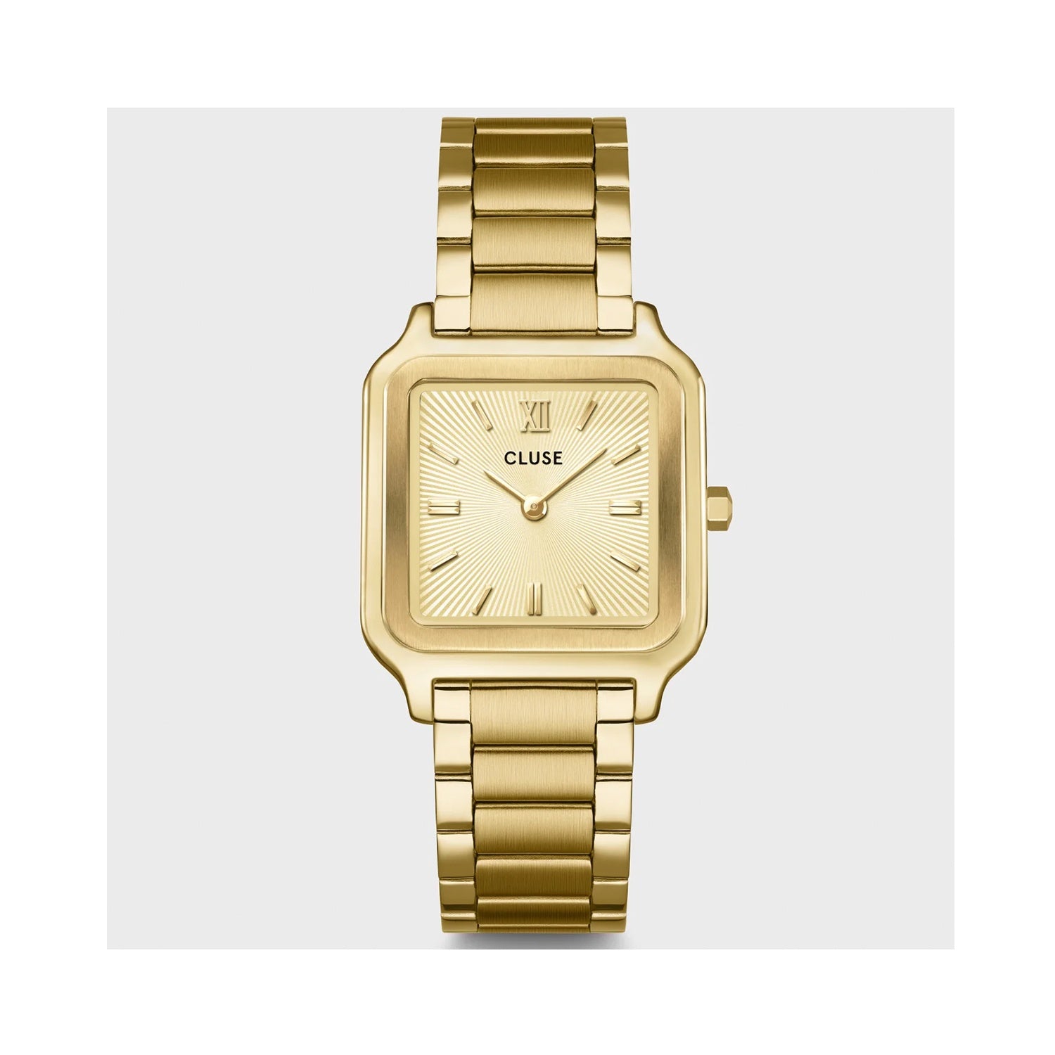 Watch Gracieuse Sunray - Textured Gold / Gold Link Watch