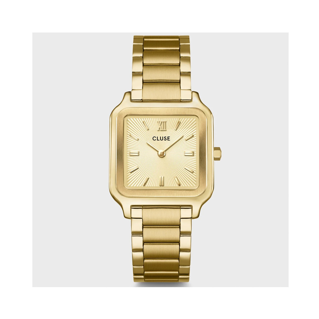 Watch Gracieuse Sunray - Textured Gold / Gold Link Watch