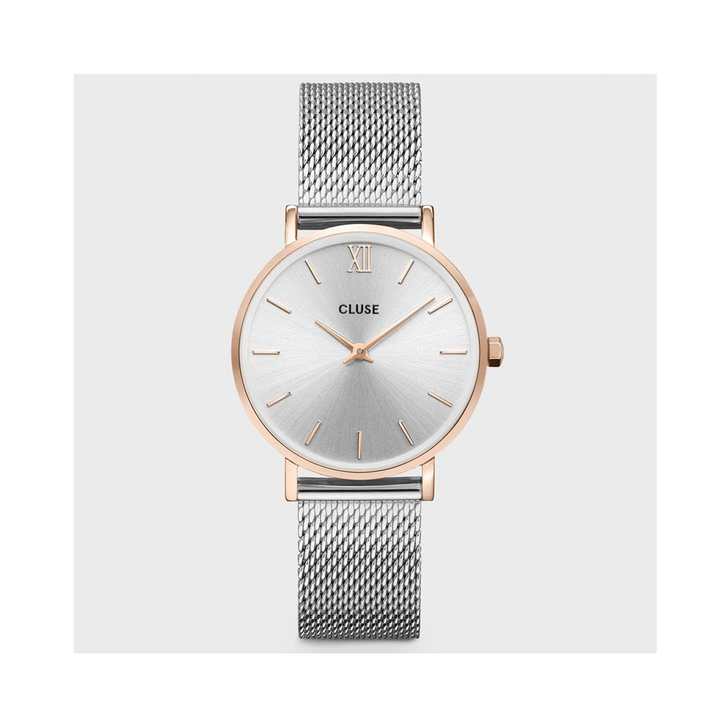 Watch Minuit Mesh - Rose Gold / Silver