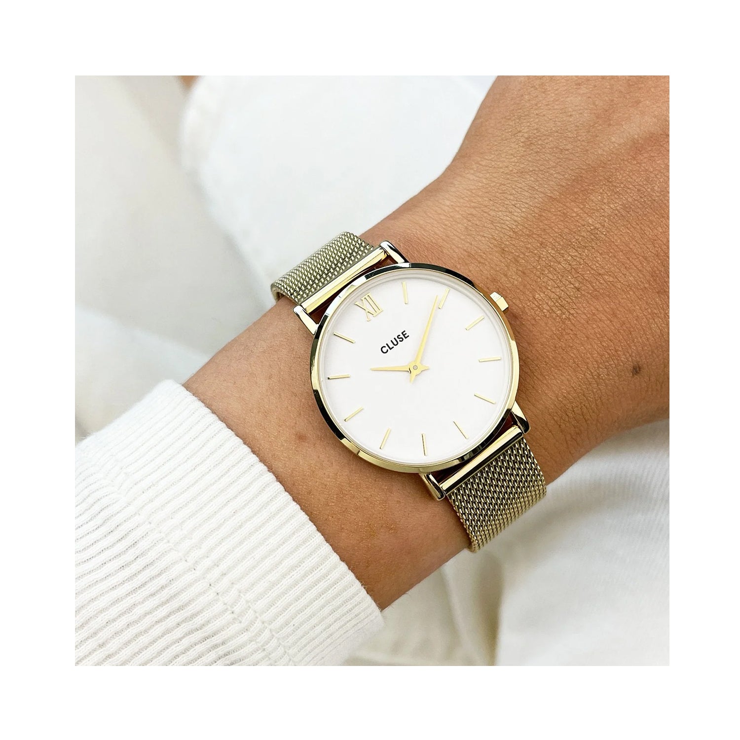 Watch Minuit Mesh - Gold / White