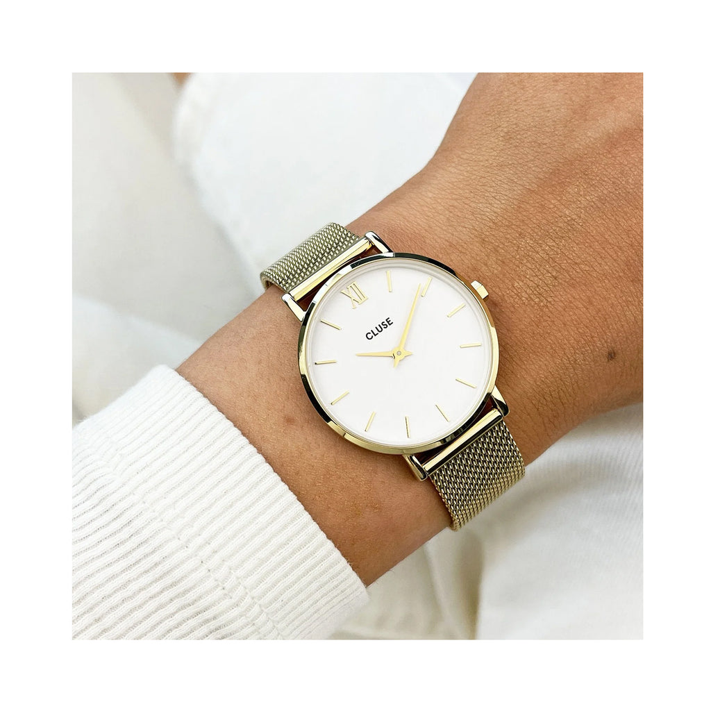 Watch Minuit Mesh - Gold / White