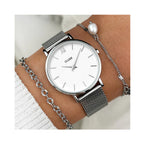 Watch Minuit Mesh - Silver / White