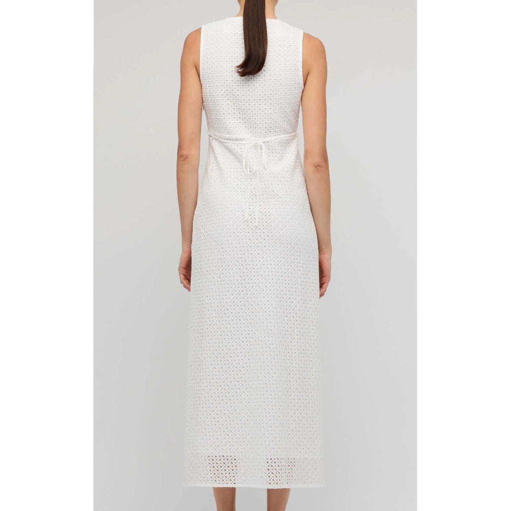 Dress Arcadia Bias Midi - White