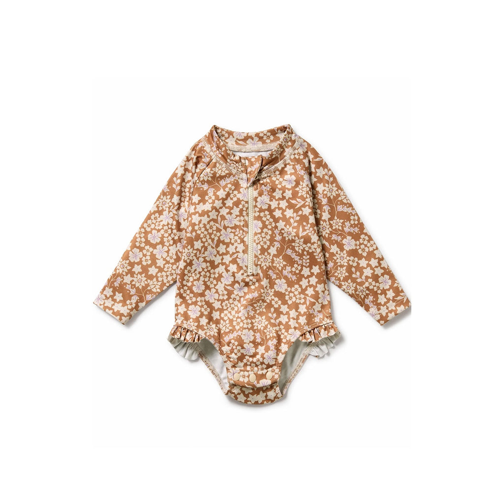 Baby Long Sleeve Swimsuit - Hazel Floral