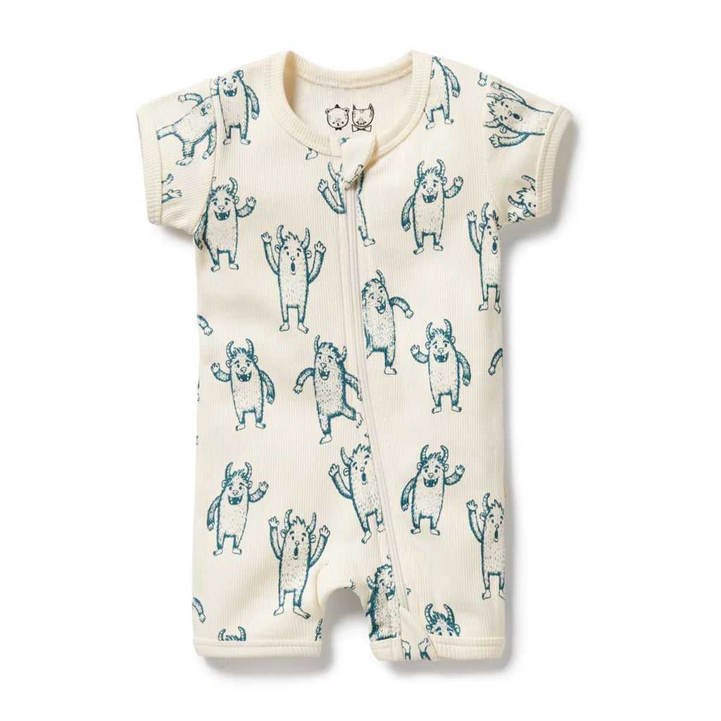 Baby Boyleg Zipsuit - Yeti
