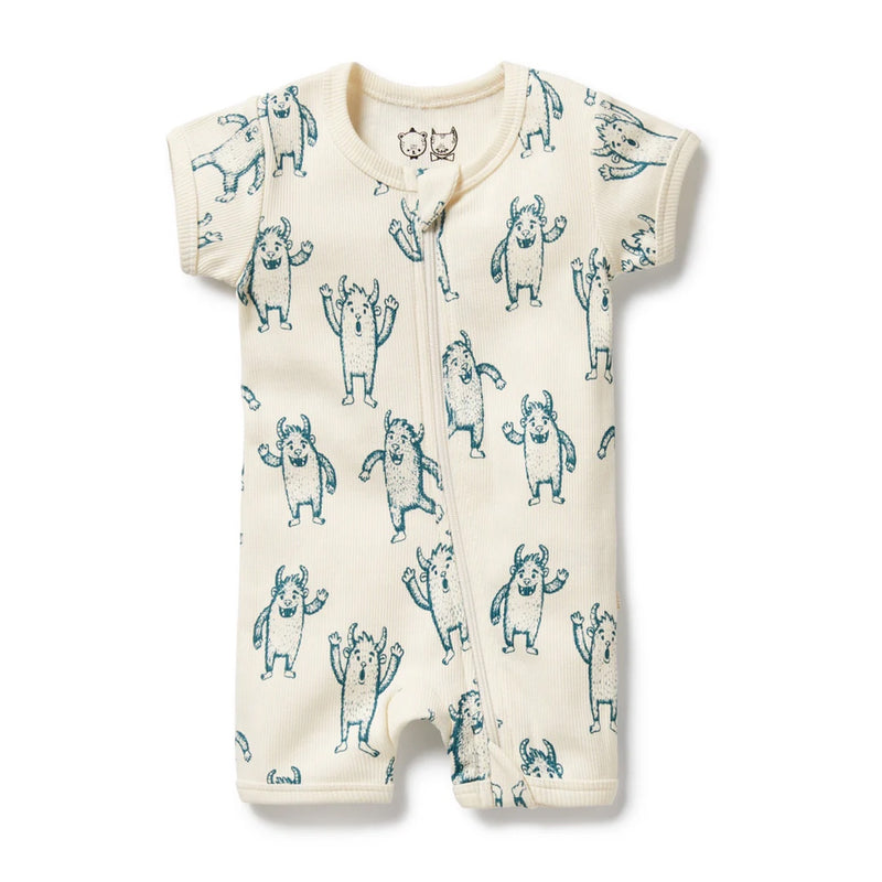 Baby Boyleg Zipsuit - Yeti