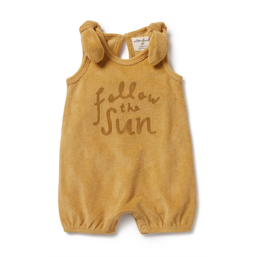 Playsuit Organic Terry Tie - Follow The Sun 2 & 3