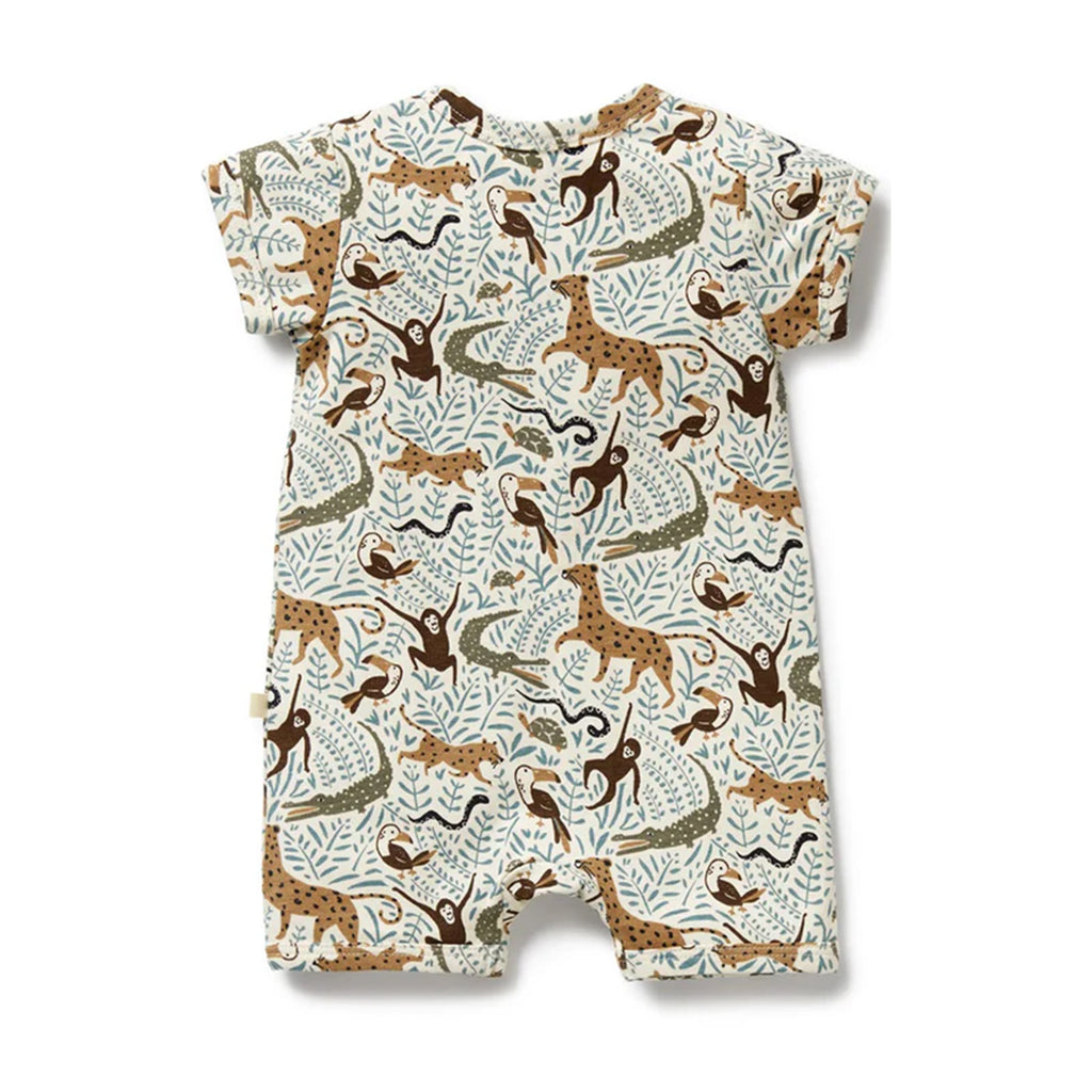 Baby Boyleg Zipsuit - Mini Jungle