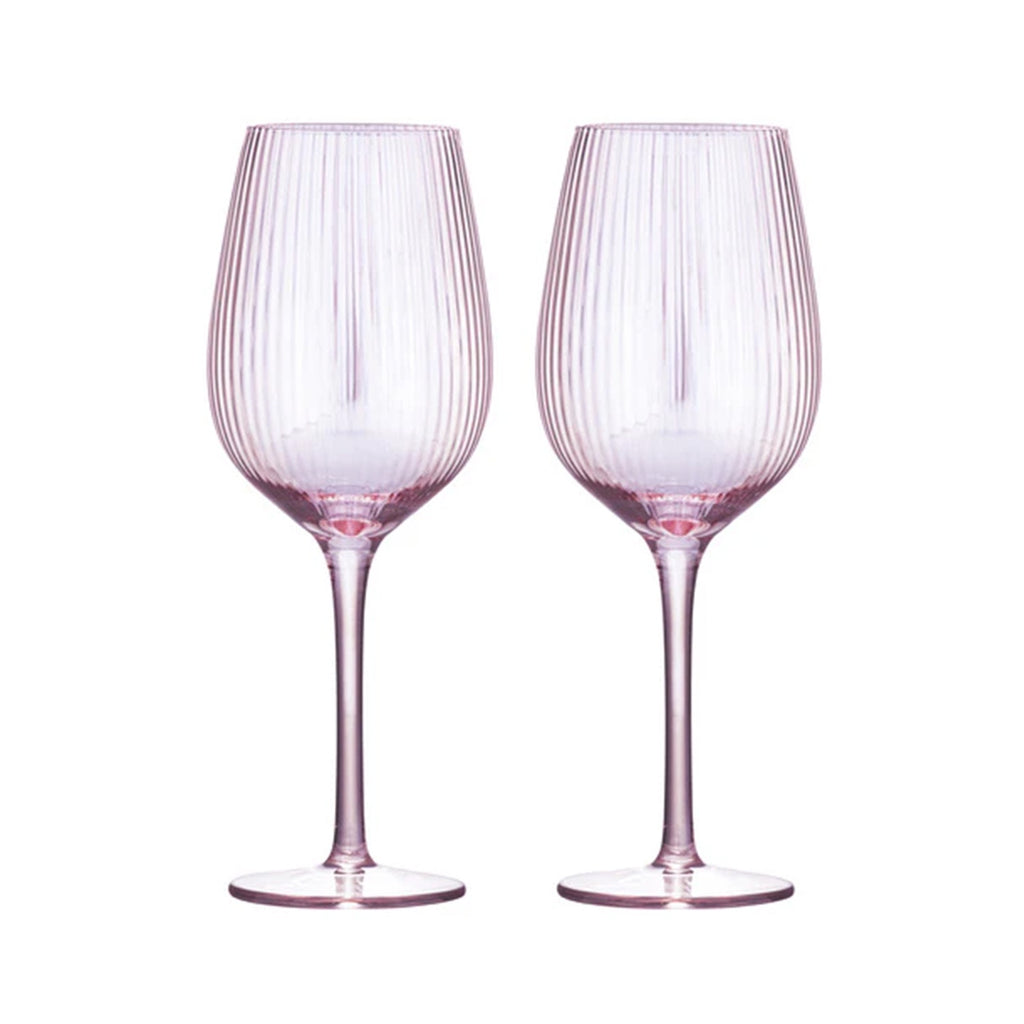 Wine Glass 2pk Thalia - Pink Quartz