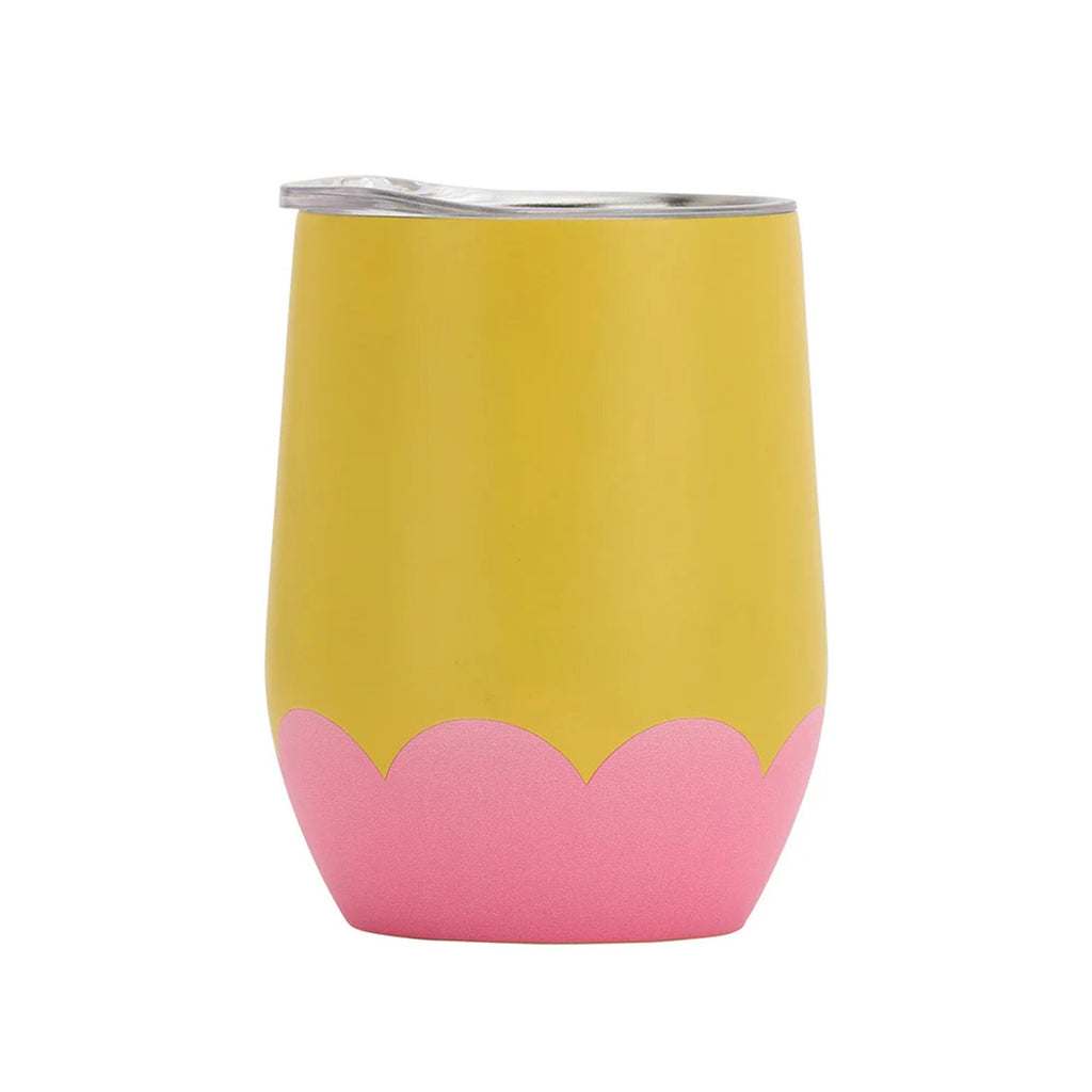 Wine Tumbler Wave - Candy Yellow