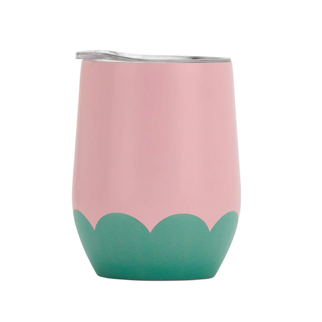 Wine Tumbler Wave - Musk Green