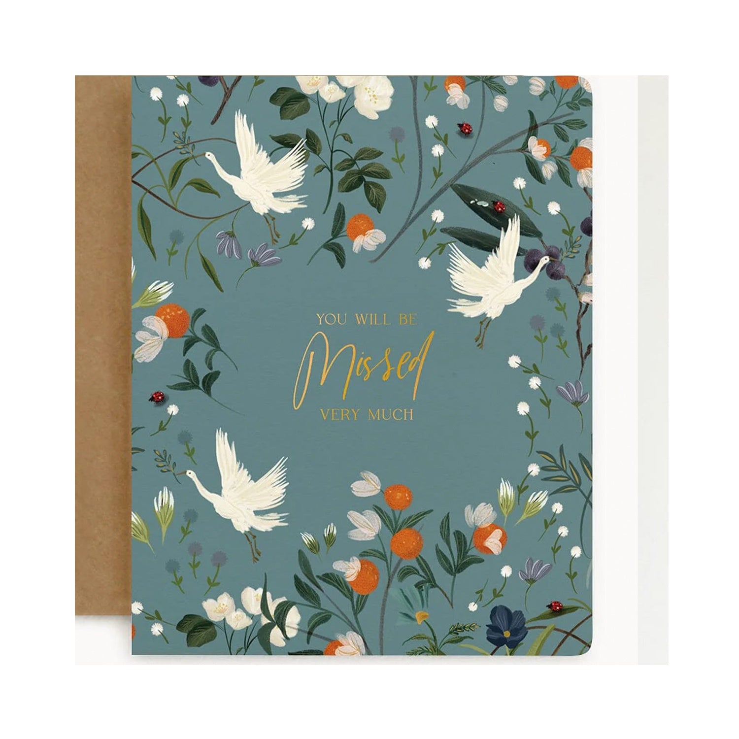 Card 'You Will Be Missed Very Much'