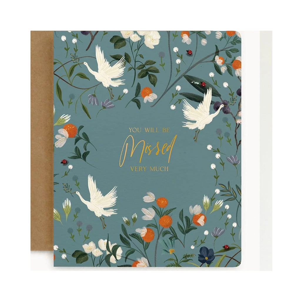 Card 'You Will Be Missed Very Much'