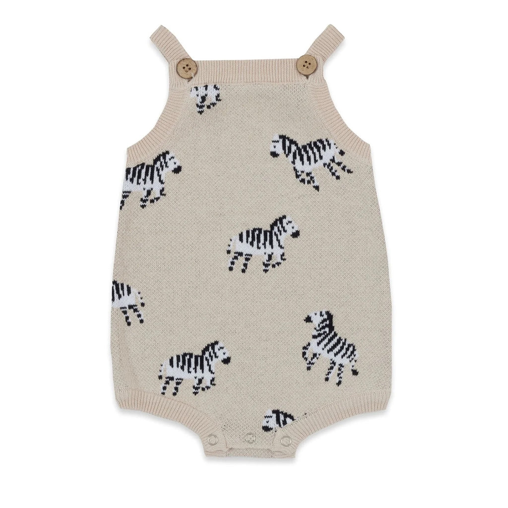 Baby Zebra Knit Romper
