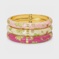Bangle Stack Dark Pink - Set 3