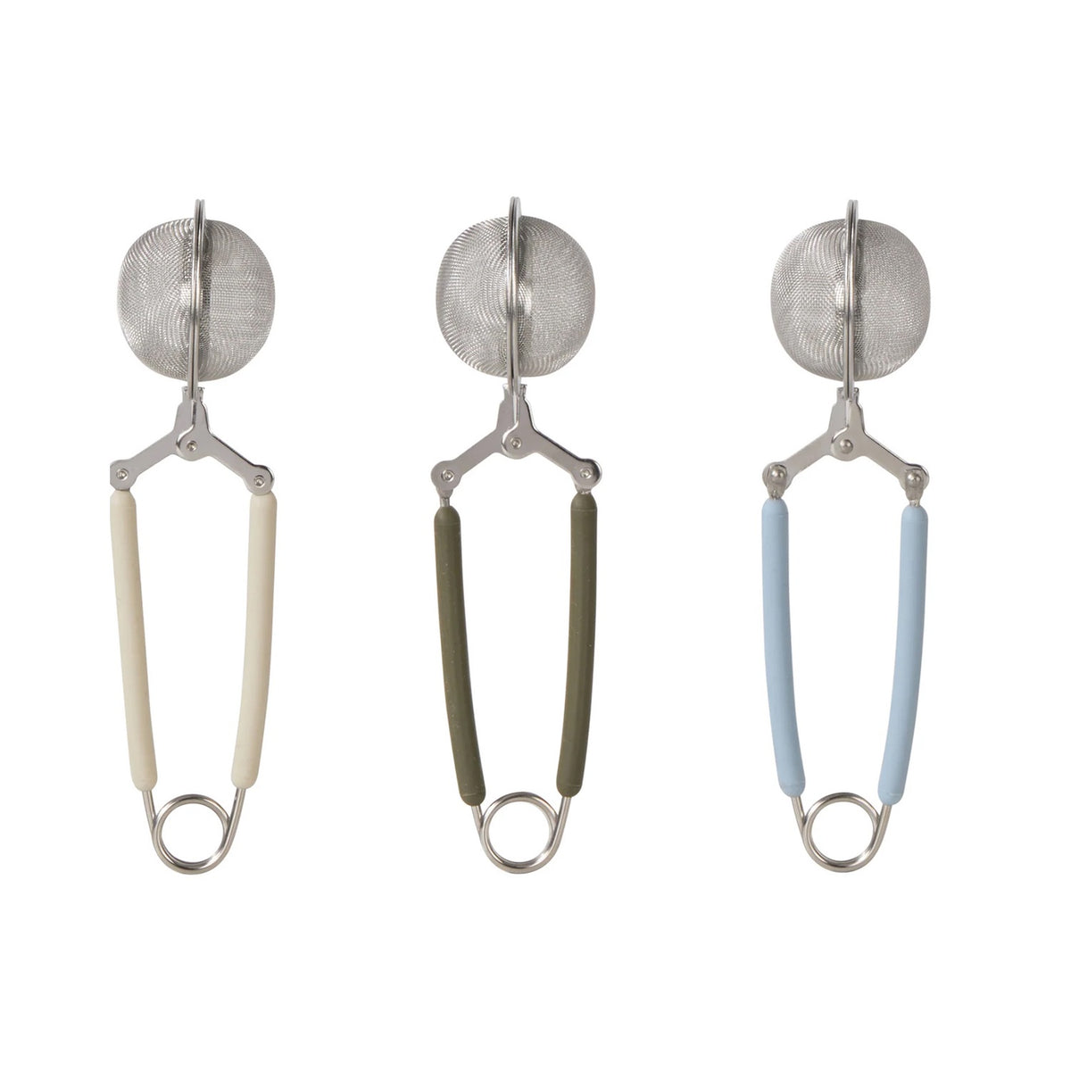 Mesh Tea Infuser w Silicone Grip Ass 4.5x4.5x15.5cm